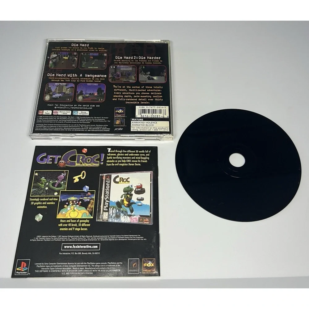 Die Hard Trilogy (Greatest Hits) (Sony PlayStation 1, 1997) Complete‎ Tested PS1